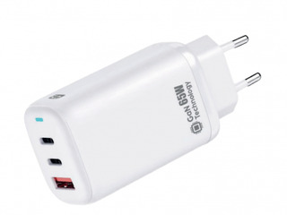 Lādētājs Quick QG-311 GaN Charger 2x USB-C / USB Tīkla Lādētājs 65W