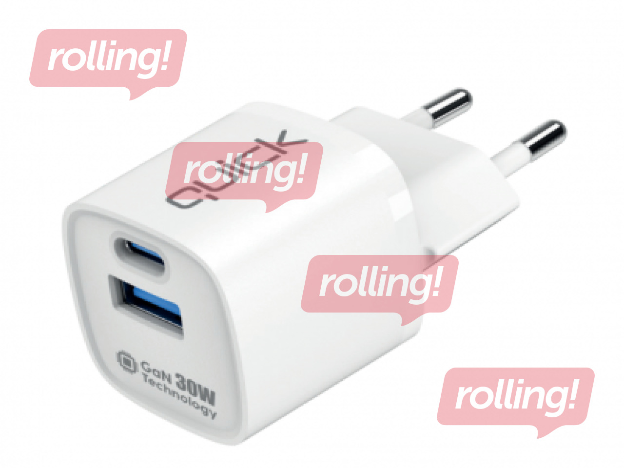 Зарядное устройство Quick QG-322 GaN Charger USB-C / USB, 30W