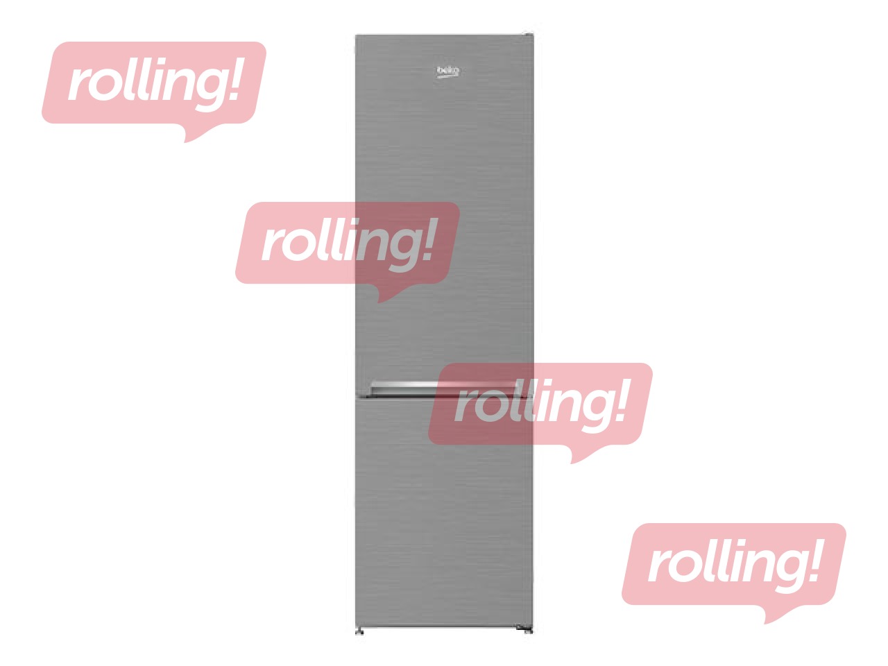 Ledusskapis Beko ar saldētavu apakšā, 181 cm, sudraba