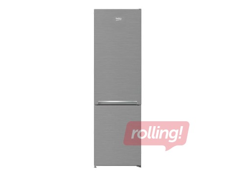 Refrigerator Beko with freezer compartment on the bottom, 181 cm, silver
