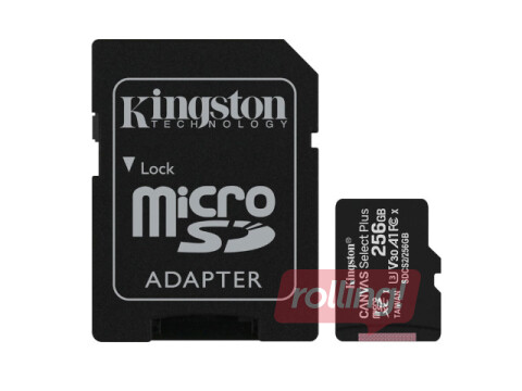 Atmiņas karte Kingston Canvas Select Plus 256GB MicroSDXC
