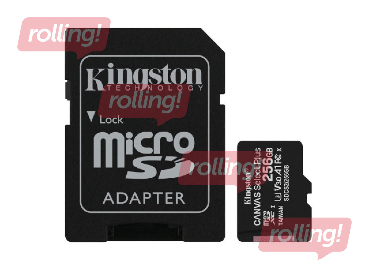 Atmiņas karte Kingston Canvas Select Plus 256GB MicroSDXC