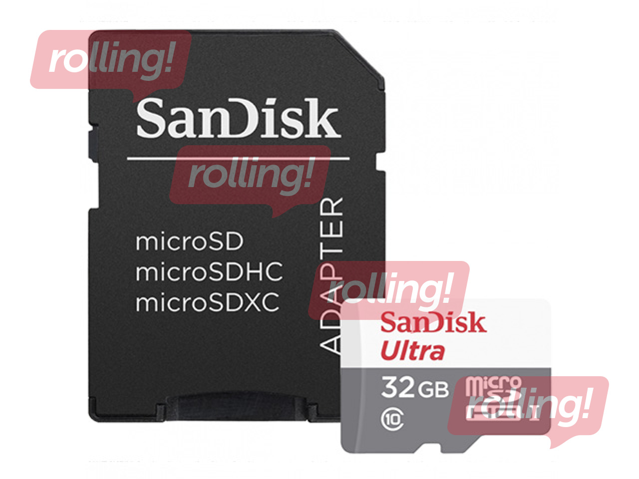 Atmiņas karte SanDisk Ultra microSDXC 32GB + adapteris