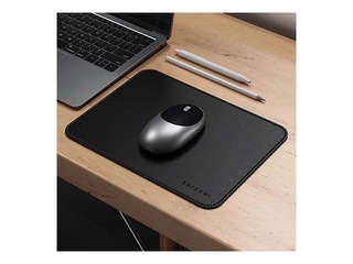 Peles paliktnis Satechi Eco-Leather Mousepad, melns