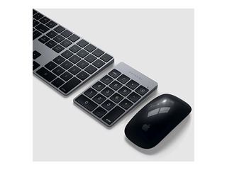 Алюминиевая тонкая перезаряжаемая Bluetooth-клавиатура Satechi, космический серый