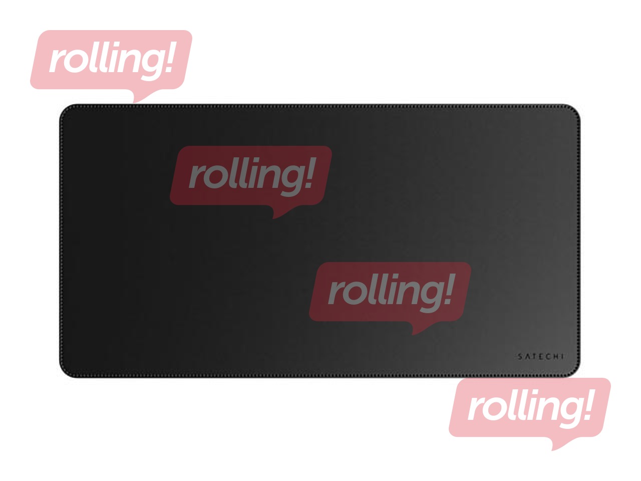 Galda paliktnis Satechi Eco-Leather Desk Mat, Melns