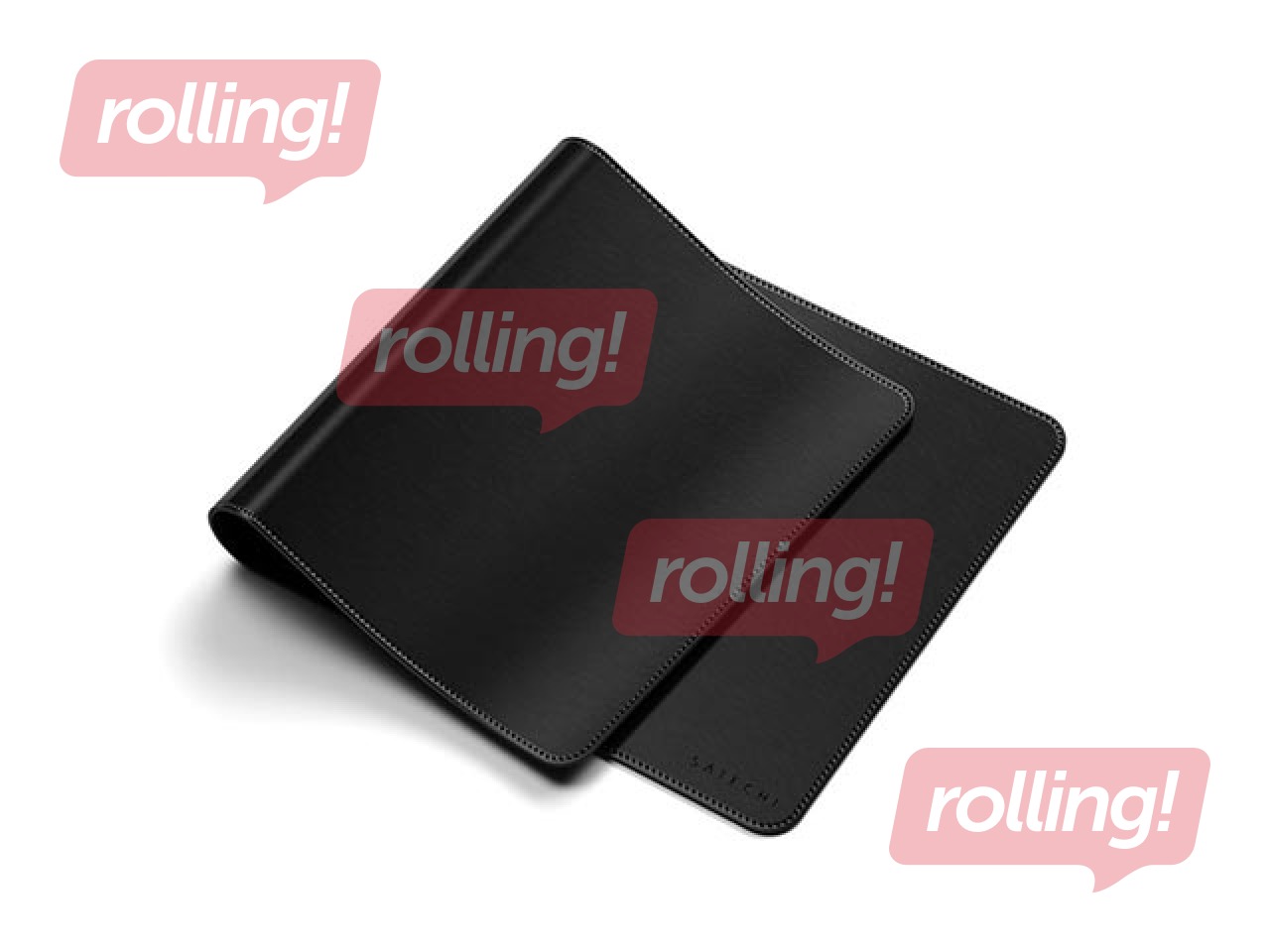 Galda paliktnis no vegāniskas ādas Satechi, melns, 1 gab.