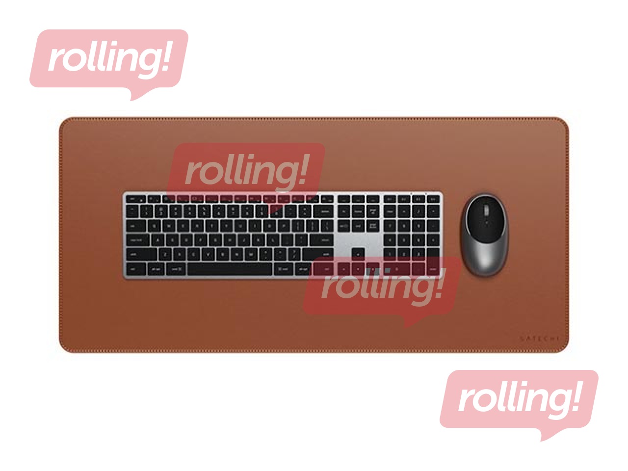 Galda paliktnis Satechi, eko āda, brūns