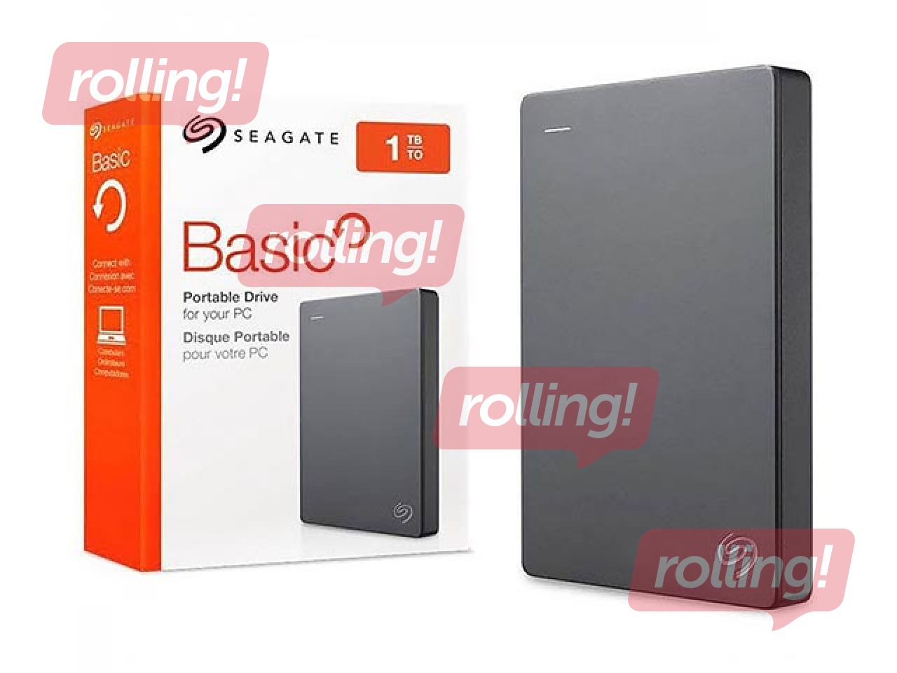 Ārējais cietais disks Seagate Basic, 1TB, USB 3.0