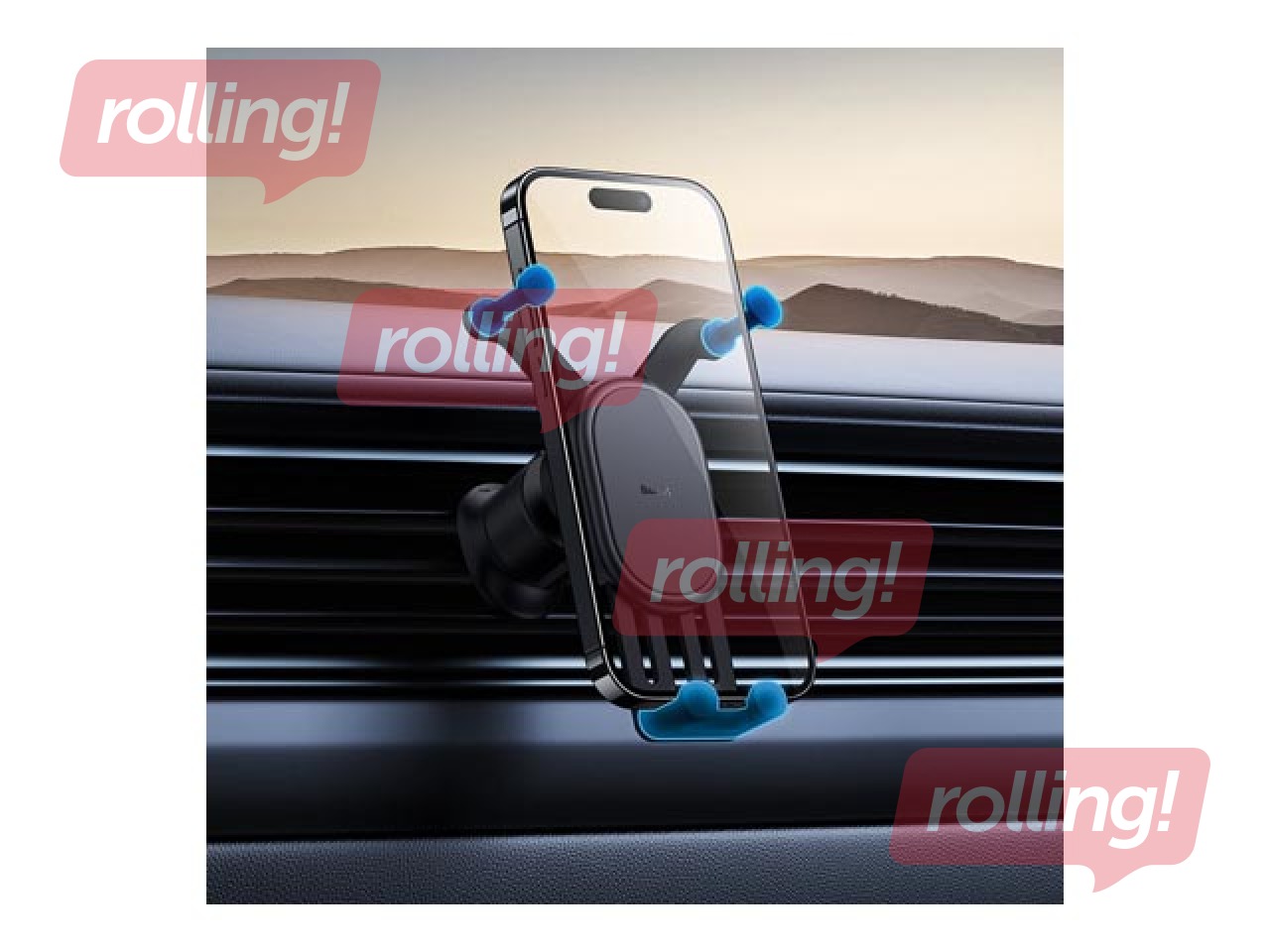 Auto telefona turētājs Baseus, Stable Series, melns