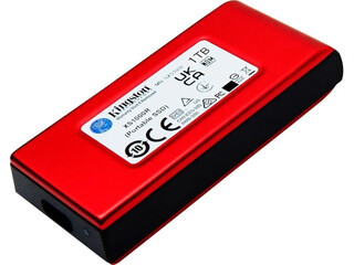 Kingston XS1000 external SSD drive, 1TB, USB-C, Red