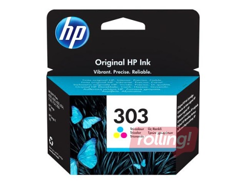 Tintes kasete HP 303, trīskrāsu 4ml (200 lpp)