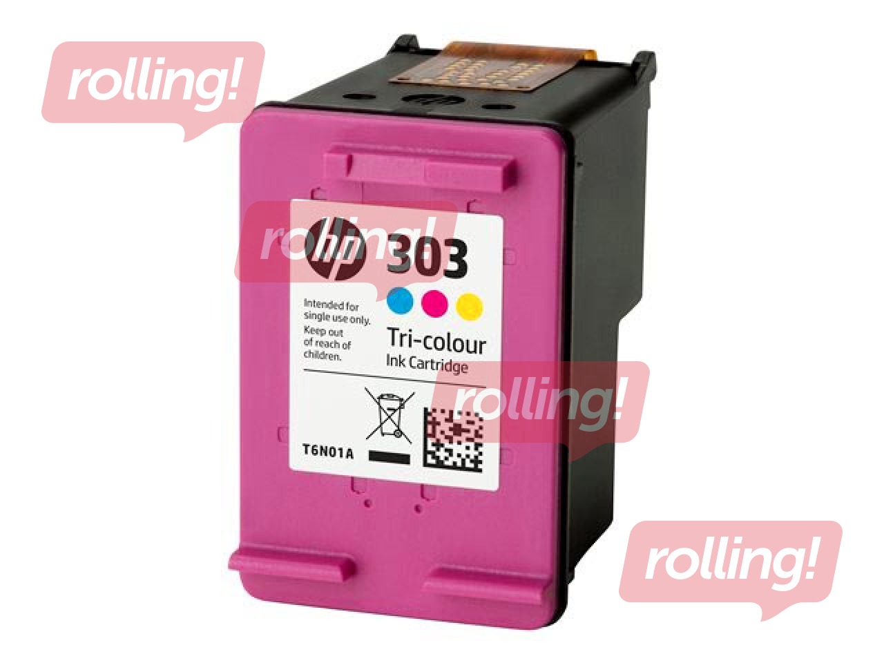 Tintes kasete HP 303, trīskrāsu 4ml (200 lpp)