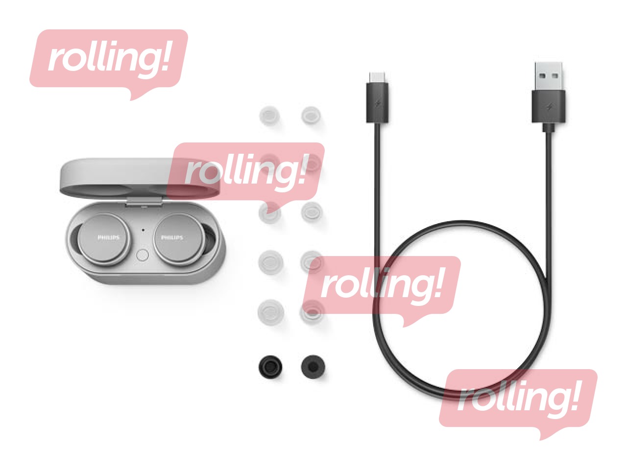 Bezvadu austiņas PHILIPS in-ear, baltas