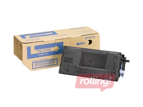 Toonerkassett Kyocera FS-2100D, must, (12500 lk)