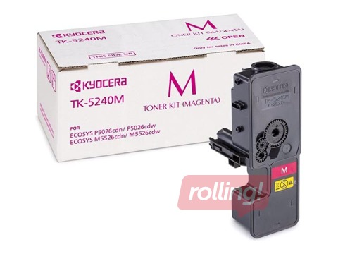 Tonera kasete Kyocera M5526CDN, fuksīna sarkana, (3000 lpp.)