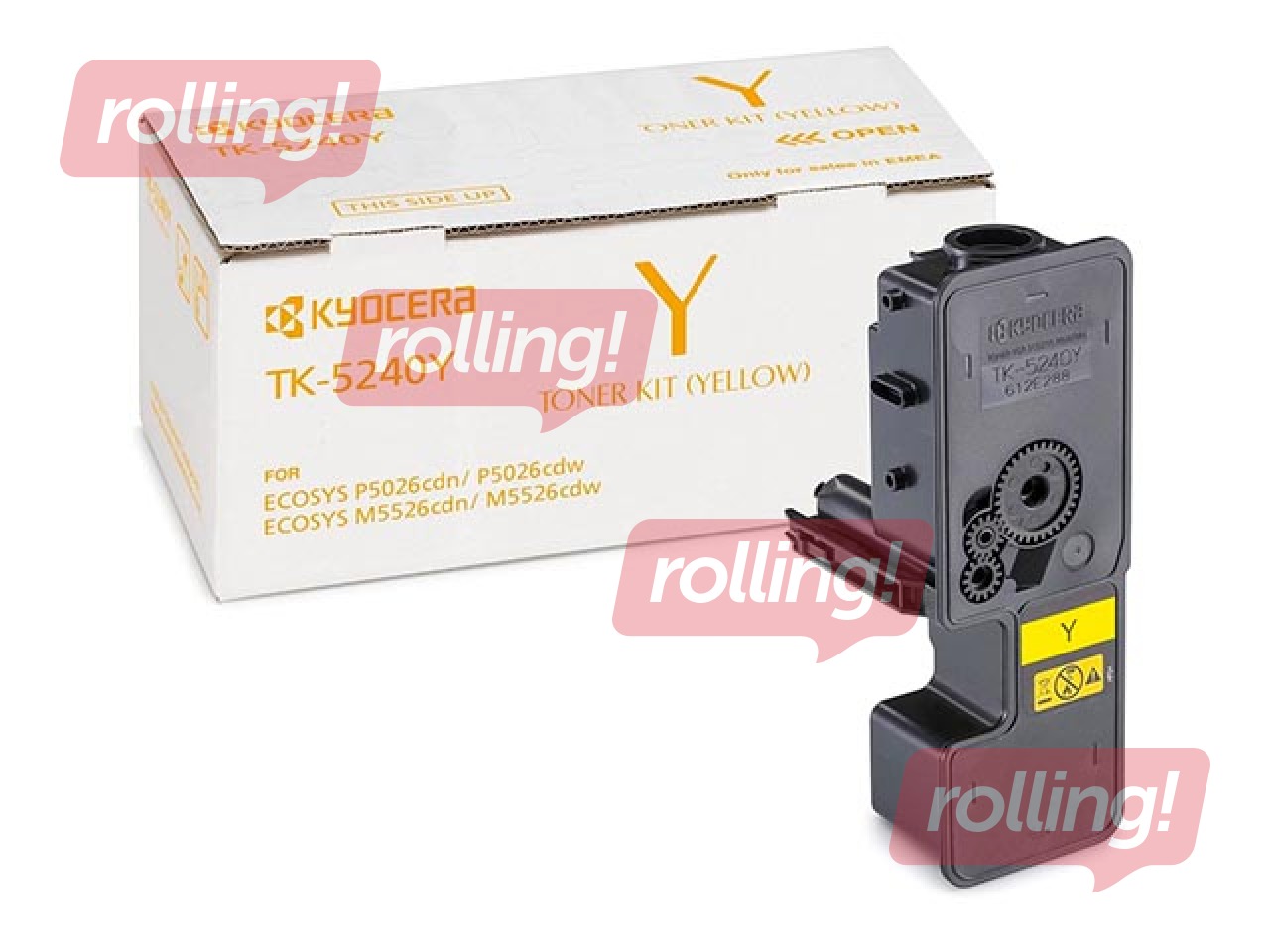 Tonera kasete Kyocera M5526CDN, dzeltena, (3000 lpp.)