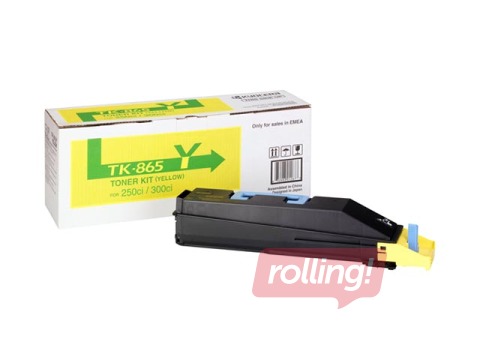 Tonera kasete Kyocera TASKalfa 250Ci, dzeltena, (12000 lpp.)