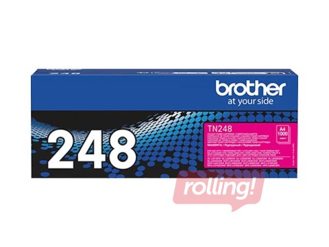 Tonera kasete Brother TN-248M, fuksīna sarkana (1000 lpp)