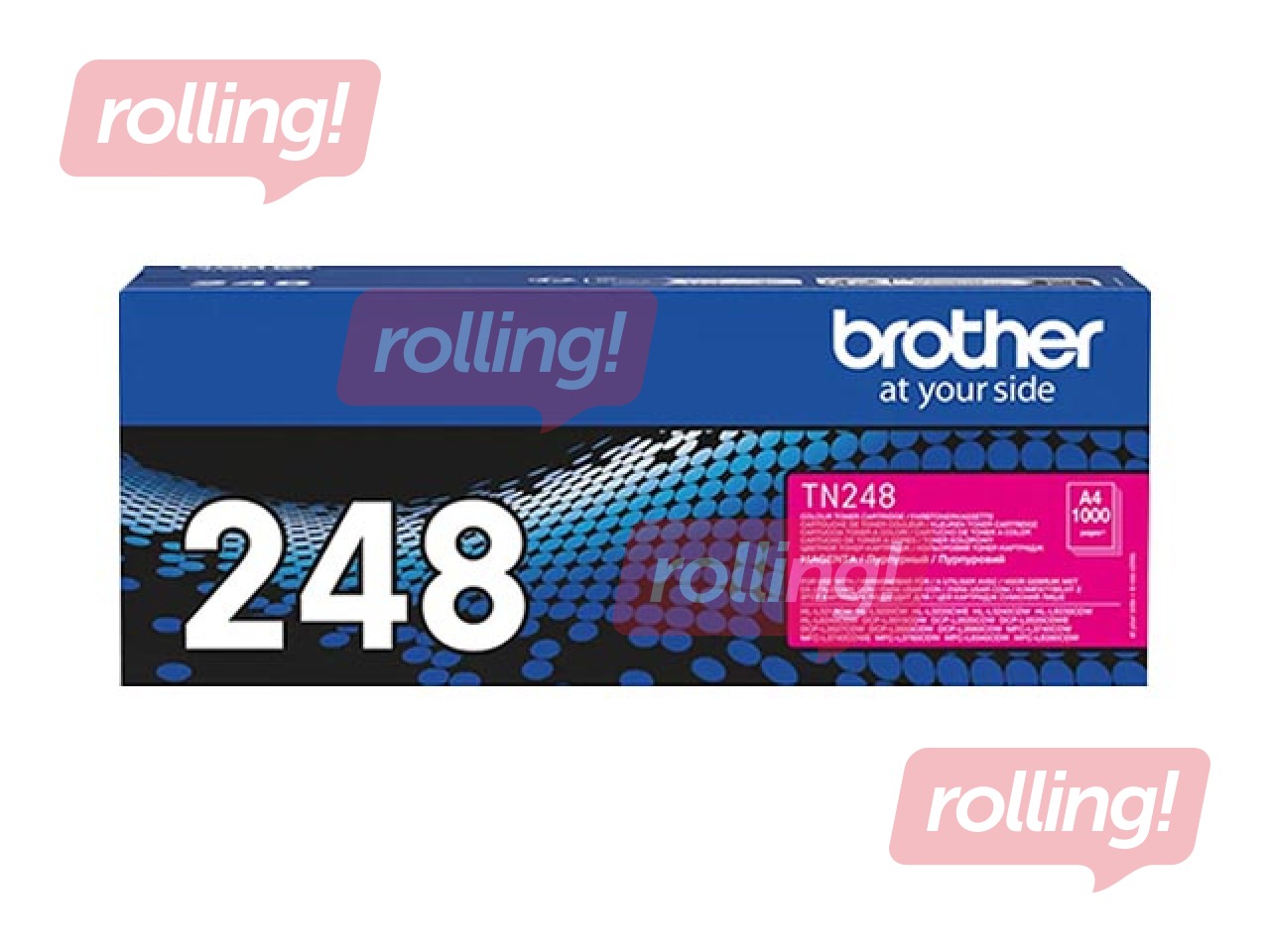 Tonera kasete Brother TN-248M, fuksīna sarkana (1000 lpp)
