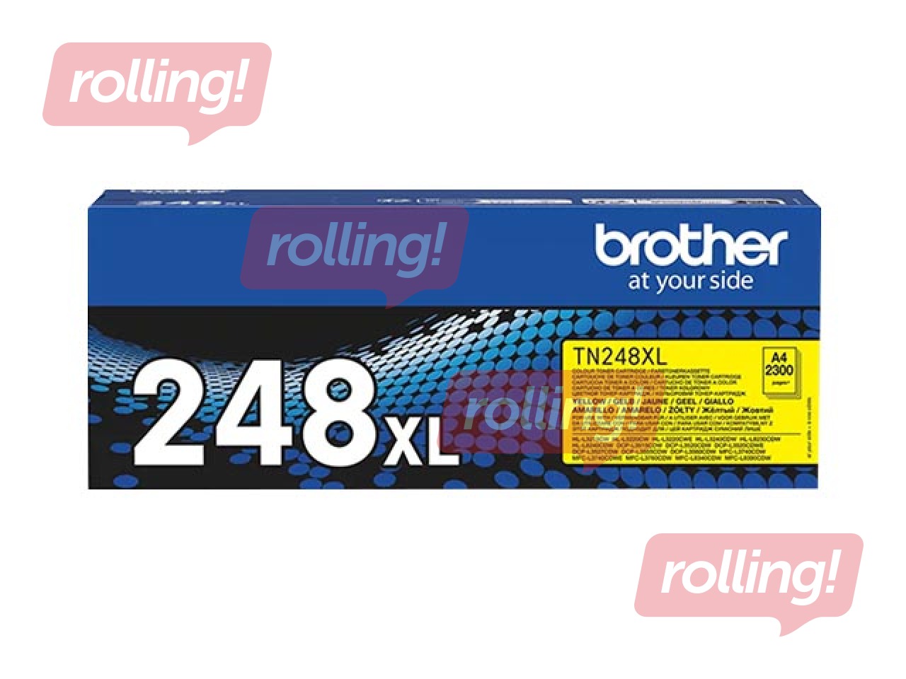 Tonera kasete Brother TN-248XLY, dzeltena (2300 lpp)