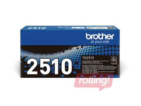 Tonera kasete Brother TN-2510, melna (1200 lpp)