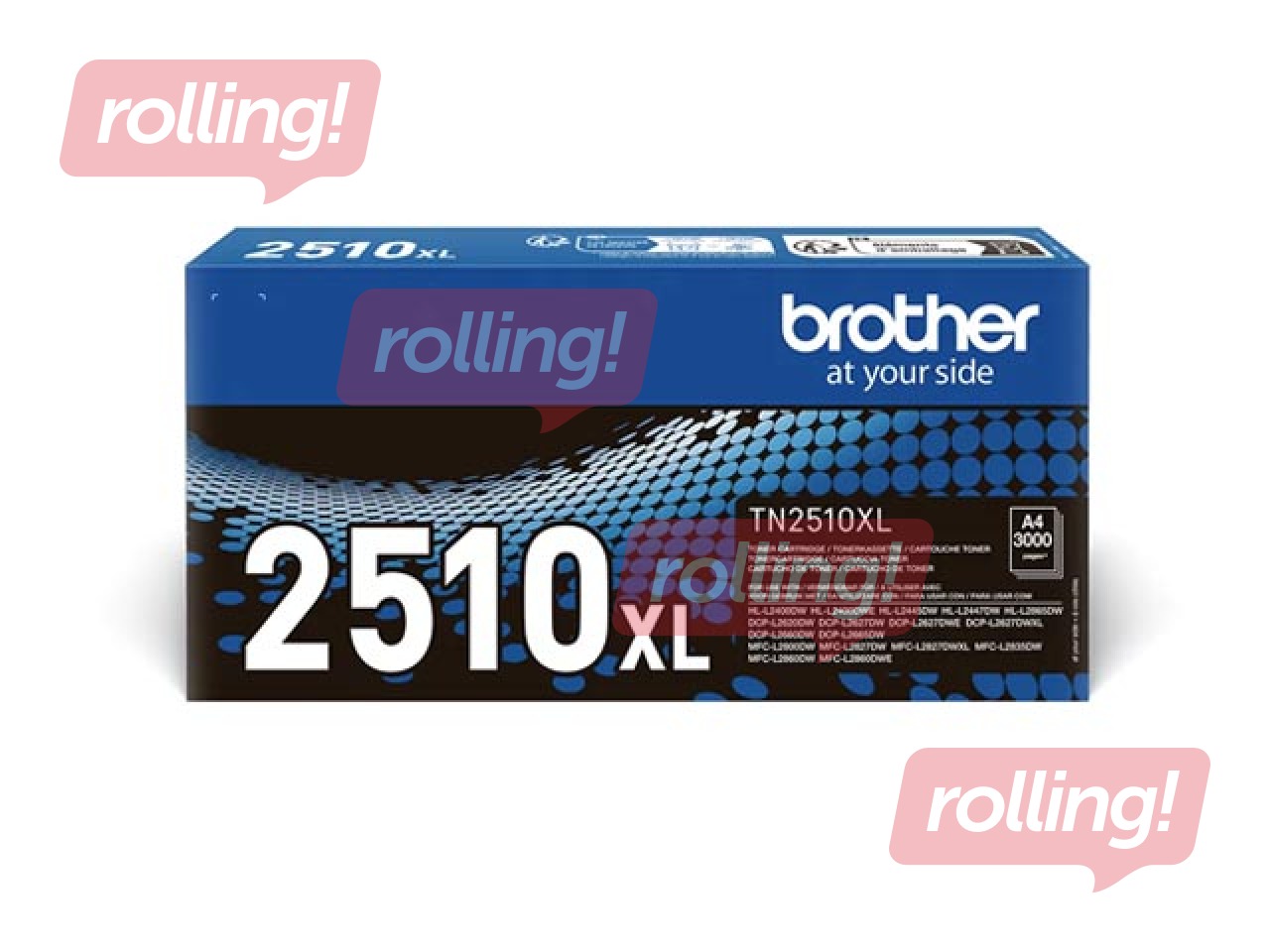 Tonera kasete Brother TN-2510XL, melna (3000 lpp)