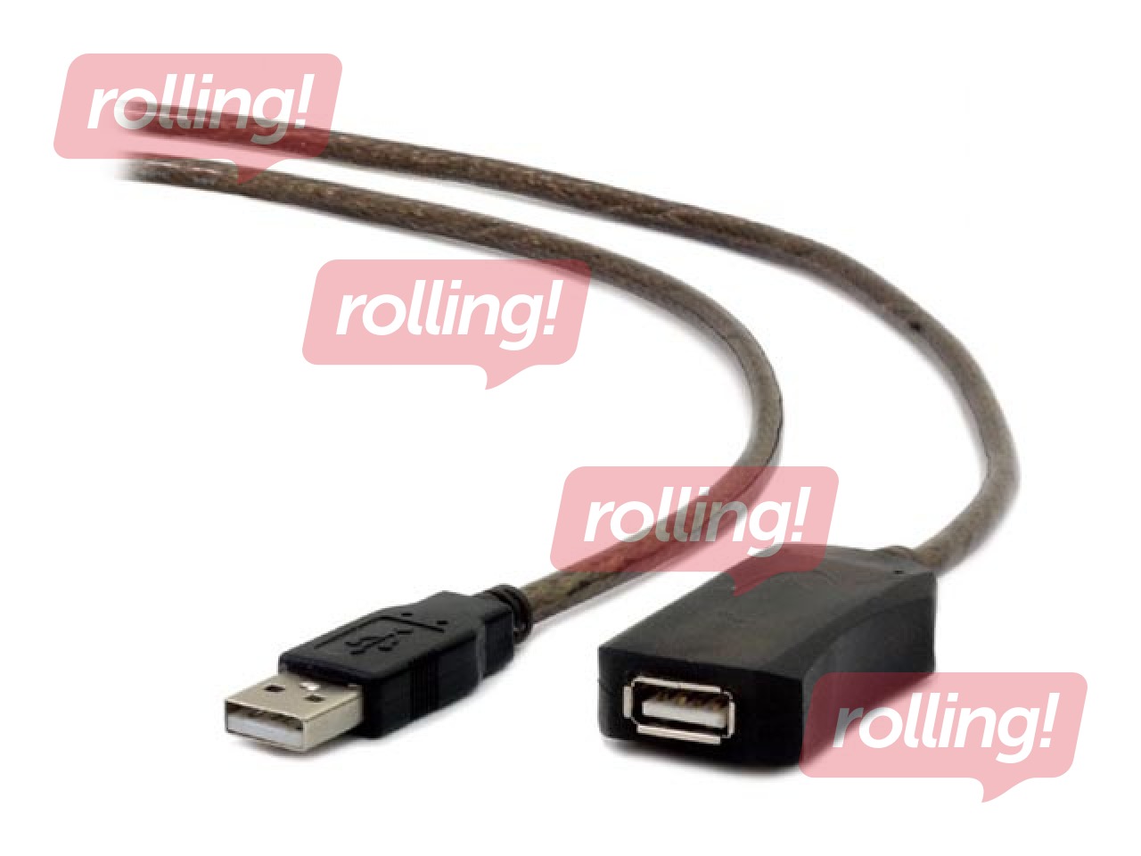 Gembird Active USB 2.0 extension cable, 5m, black