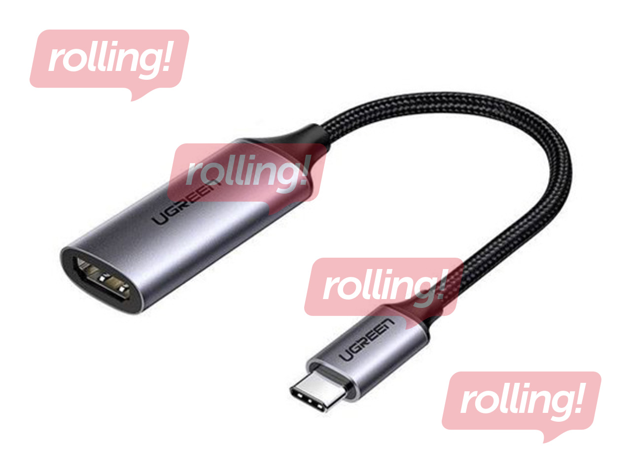 Adapteris Ugreen USB-C to HDMI, 4K 60Hz (pelēks) CM297