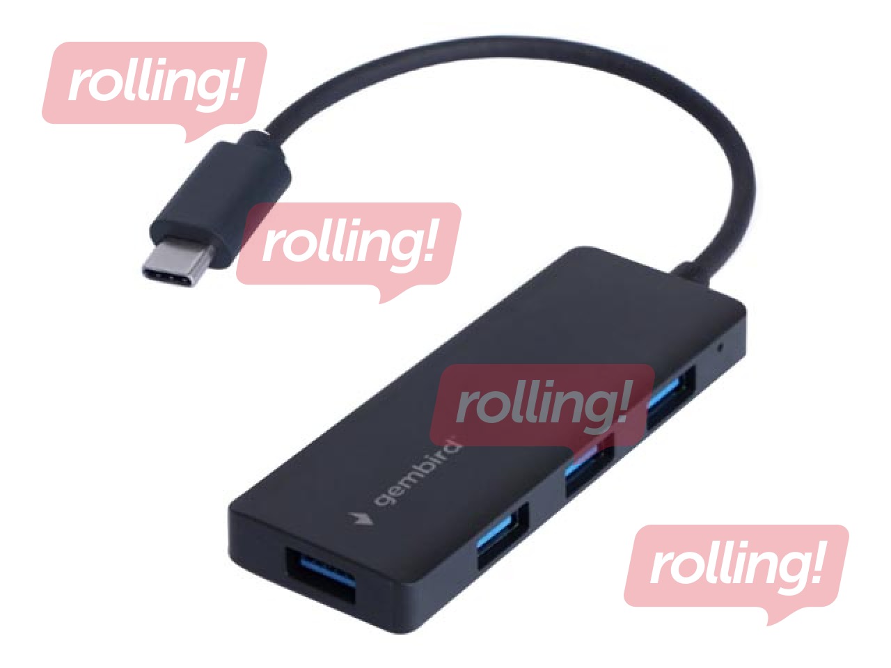 USB Hub Gembird 4-port USB-C uz 4 x USB 3.1 (Gen 1)