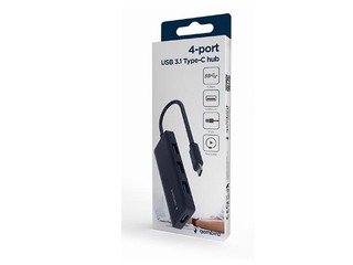 USB Hub Gembird 4-портовый USB-C на 4 x USB 3.1 (Gen 1)