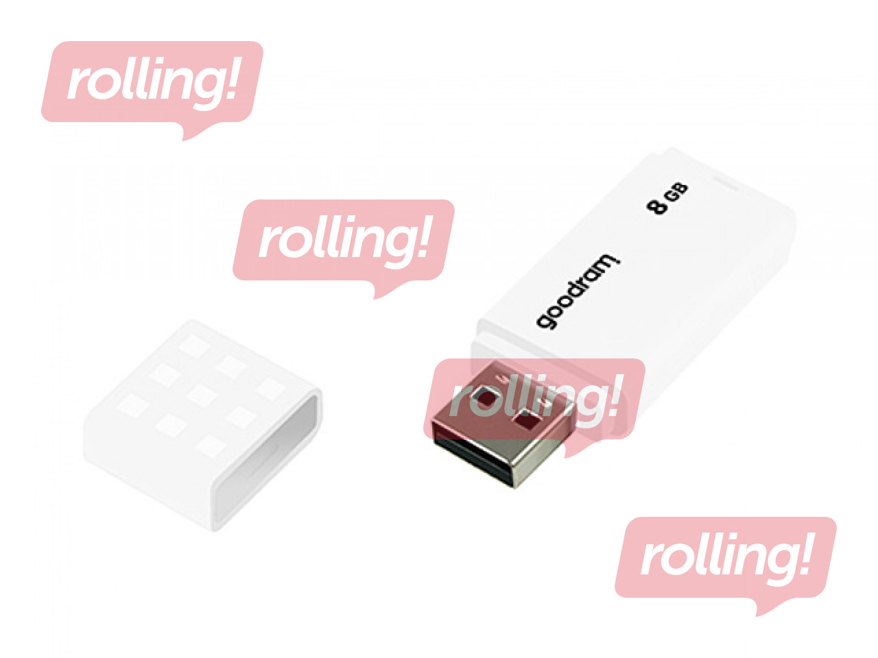 USB flash drive Goodram UME2, USB 2.0, 8GB, white