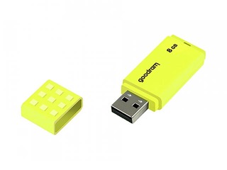 USB datu nesējs Goodram UME2, USB 2.0, 8GB, dzeltens