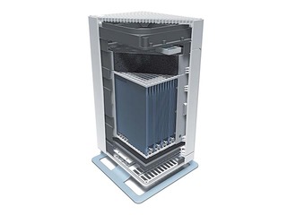 Air cleaner Viktor, white