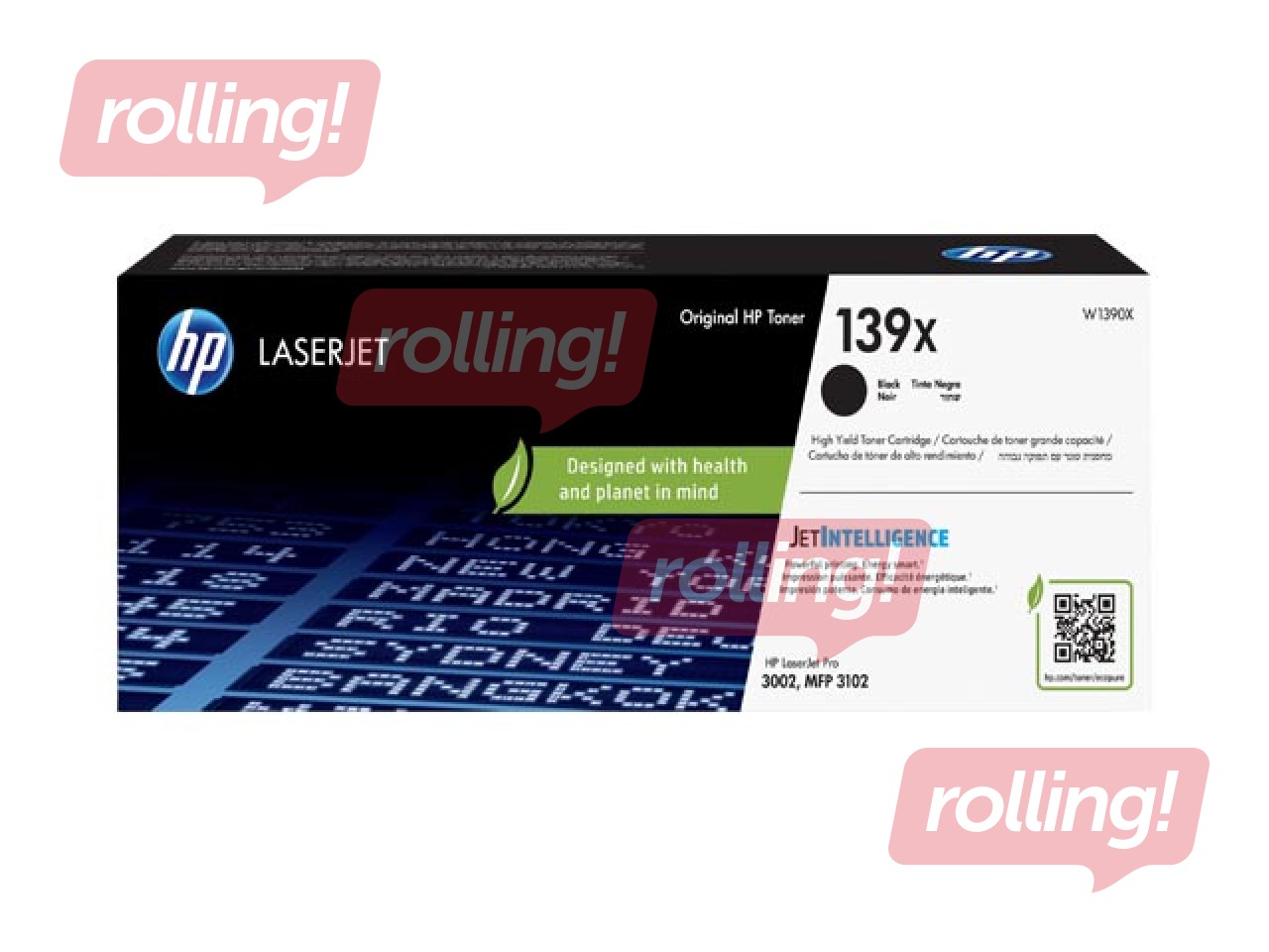 Tonera kasete HP 139X, melna, 4000lpp 