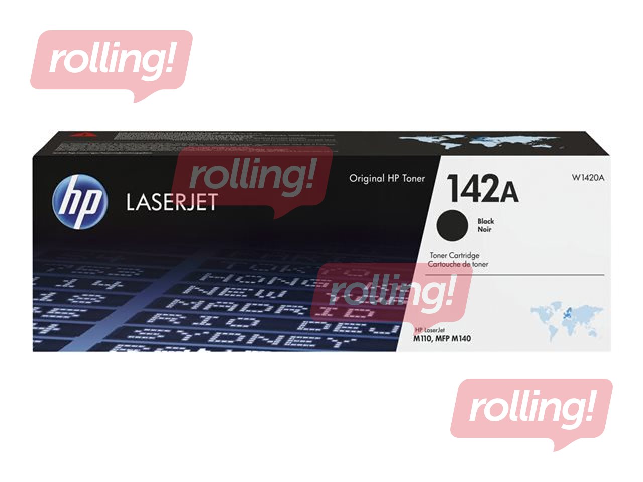 Tonera kasete W1420A, Melna (950 lpp)