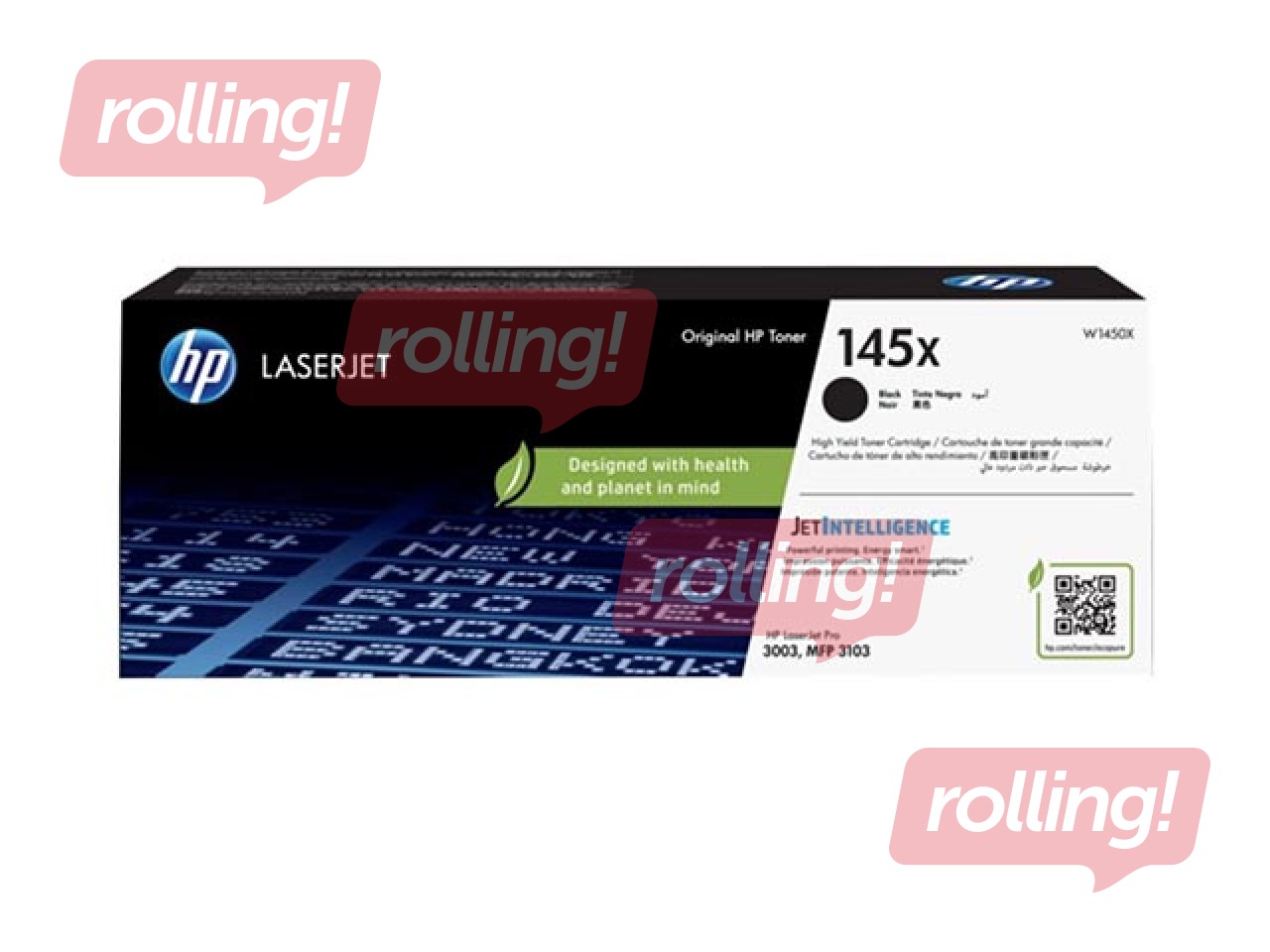 Tonera kasete HP 145A, melna (3800 lpp)