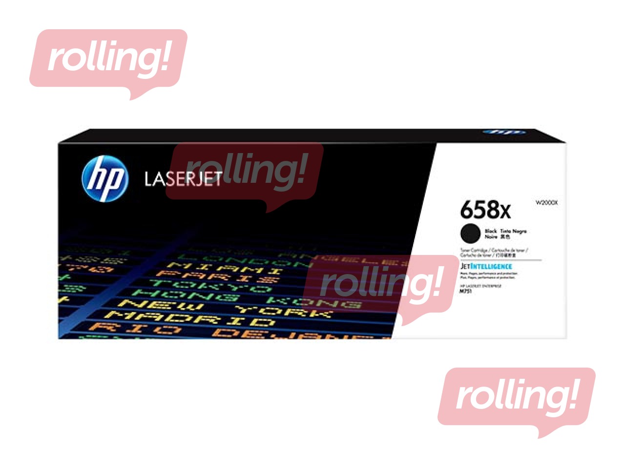 Tonera kasete HP 658X melna (33000 lpp)