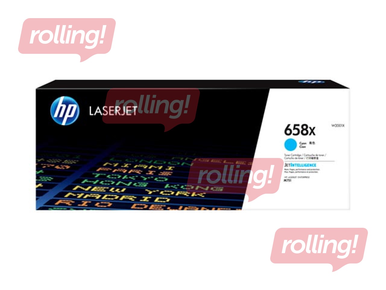 Tonera kasete HP 658X, ciānzila (28000 lpp)