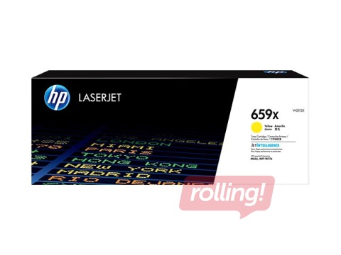 Tonera kasete HP 659X, dzeltena (29000 lpp)