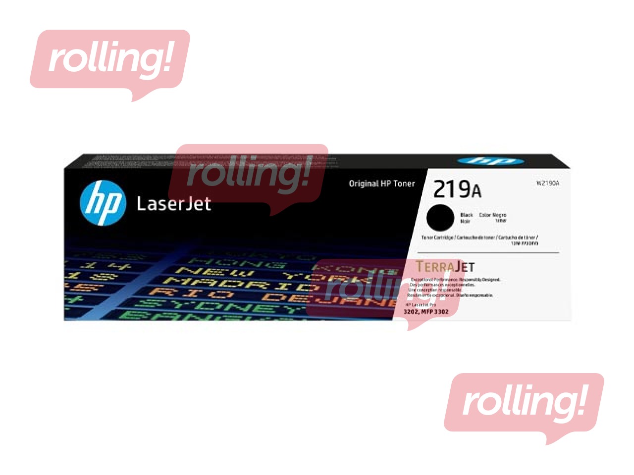 Tonera kasete HP, 219A, melna, 1300 lpp.