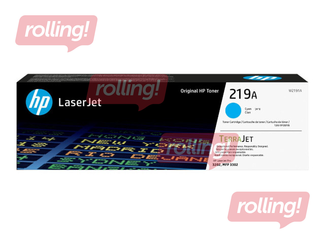 Tonera kasete HP 219A, ciānzila (1200 lpp)