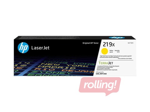 Картридж HP 219X, жёлтый, 2500 страниц