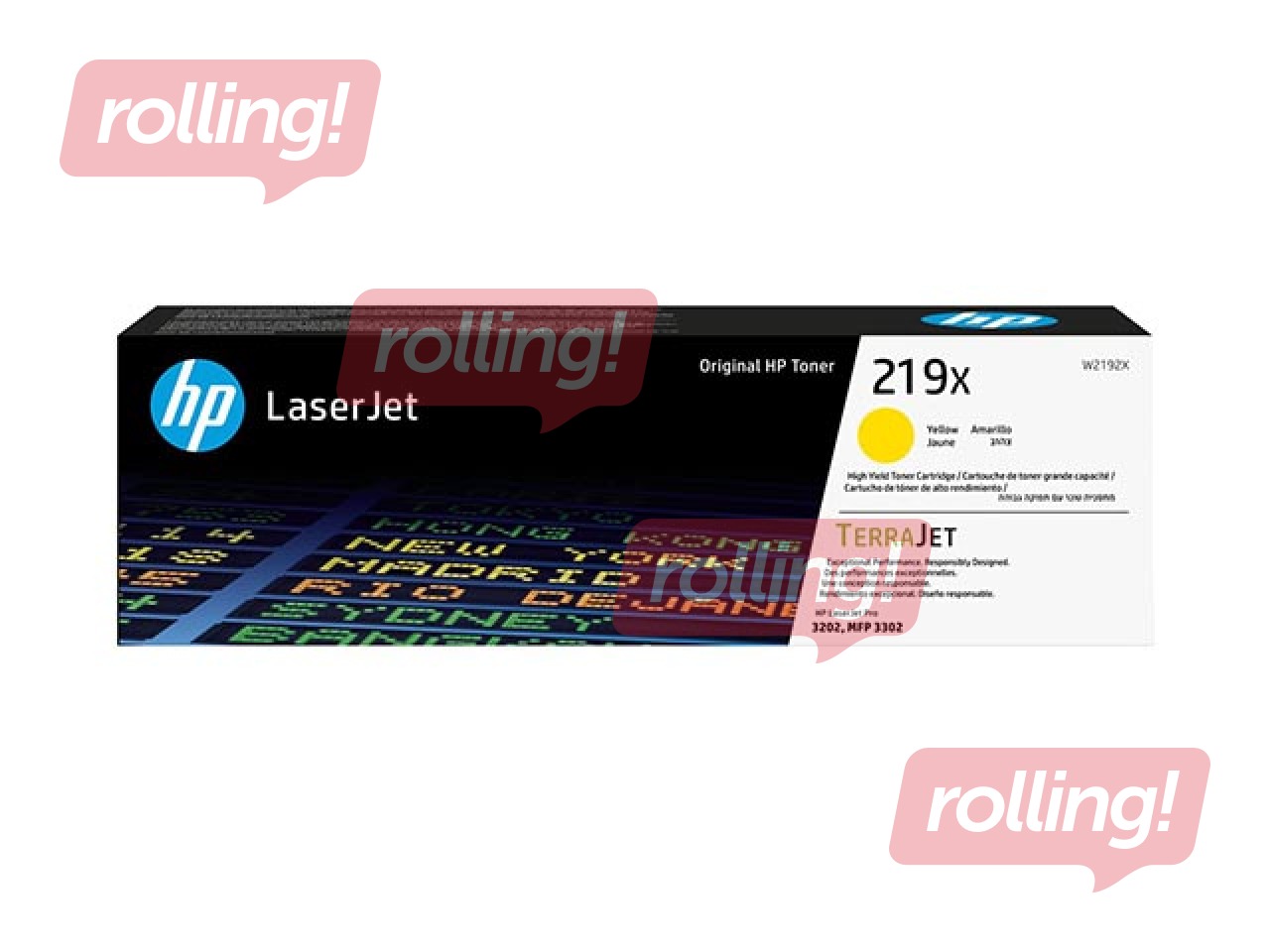 Картридж HP 219X, жёлтый, 2500 страниц