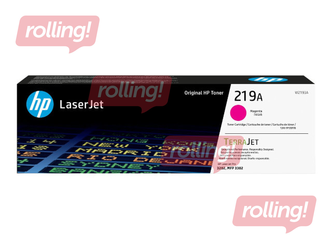 Tonera kasete HP 219A, fuksīna sarkana (1200 lpp)