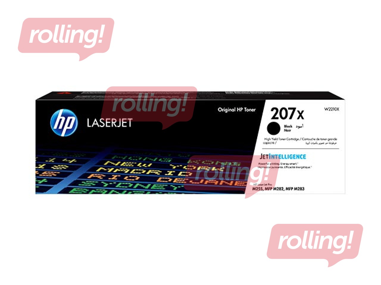 Tonera kasete HP 207X, melna (3150 lpp)