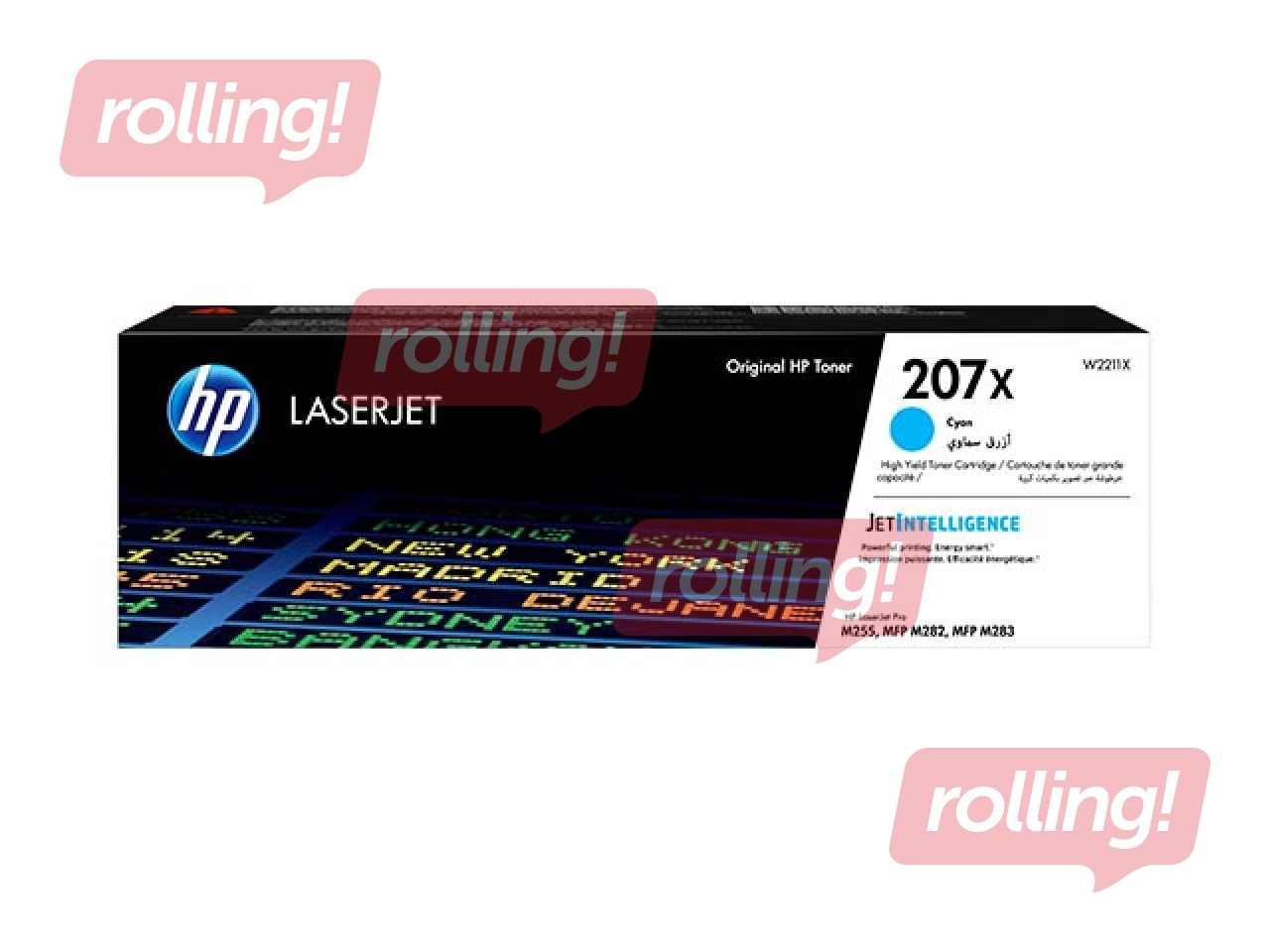 Tonera kasete HP 207X, ciānzila (2450 lpp)