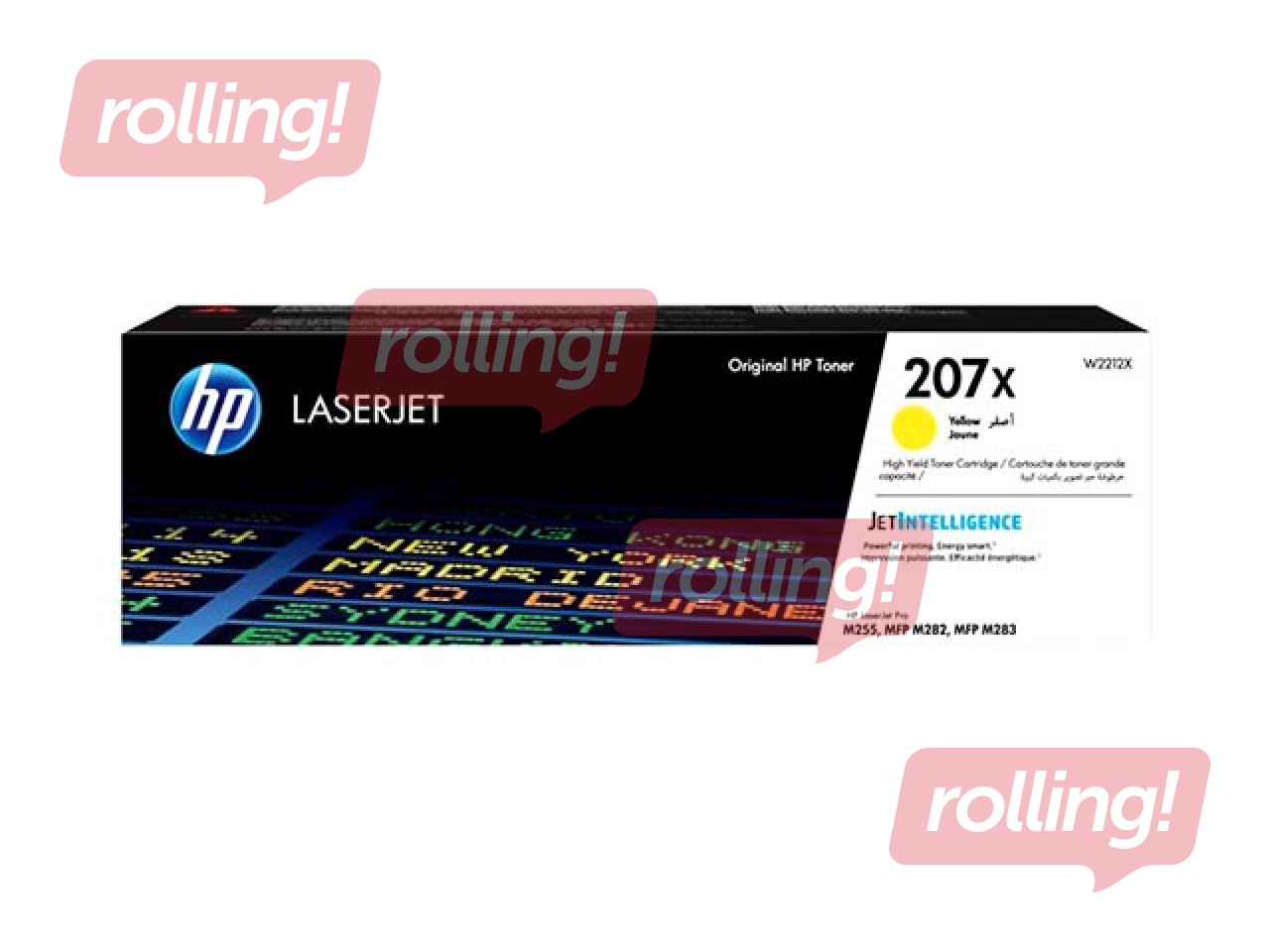 Tonera kasete HP 207X, dzeltena (2450 lpp)