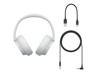 Bezvadu austiņas SONY on-ear, baltas