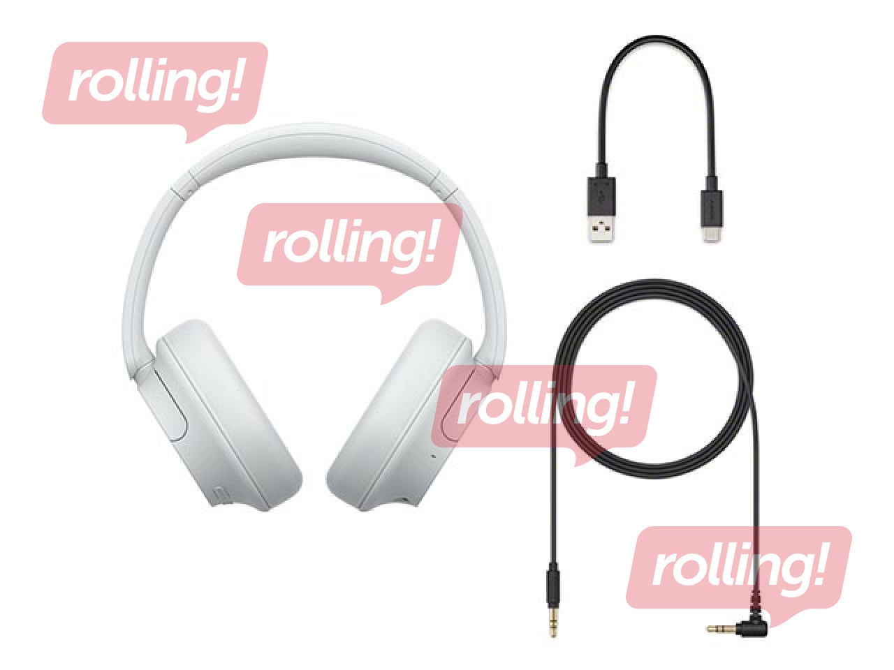 Bezvadu austiņas SONY on-ear, baltas